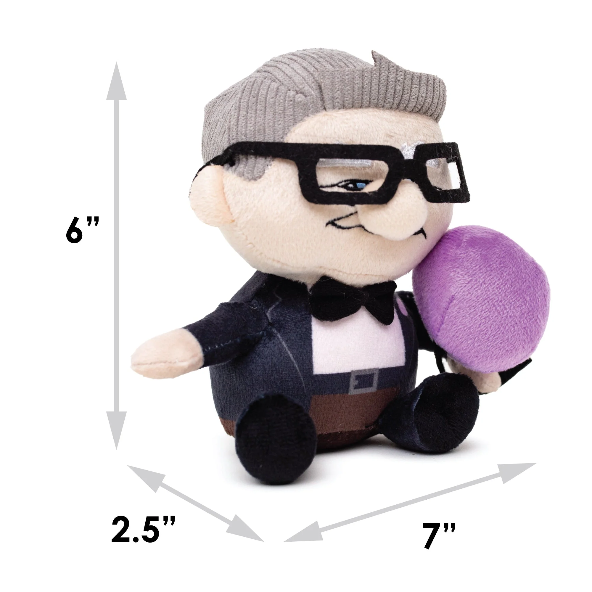 Dog Toy Squeaker Plush - Up Carl with Balloon Sitting Pose - Image 5