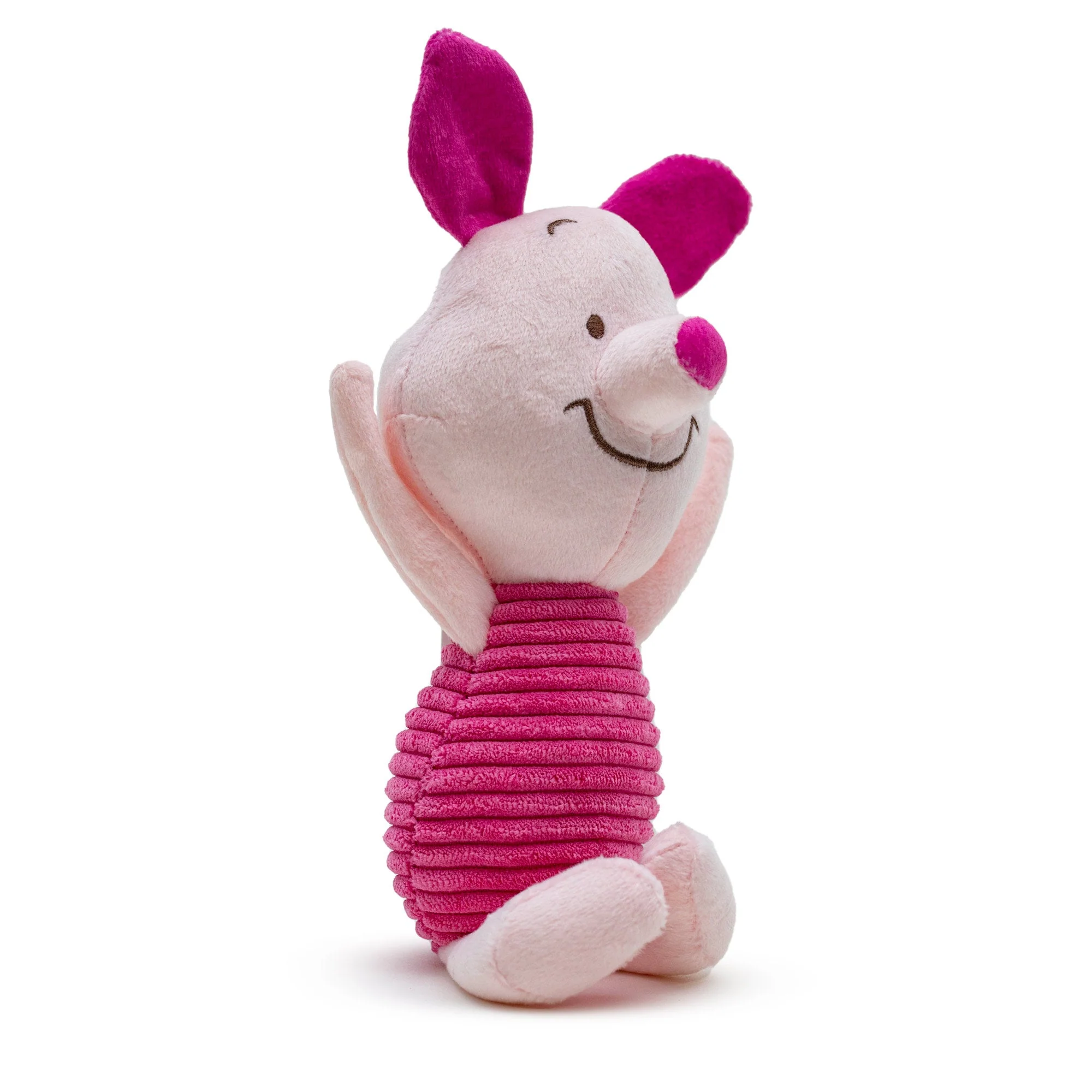Dog Toy Squeaker Plush - Winnie the Pooh Piglet Arms Up Sitting Pose - Image 2