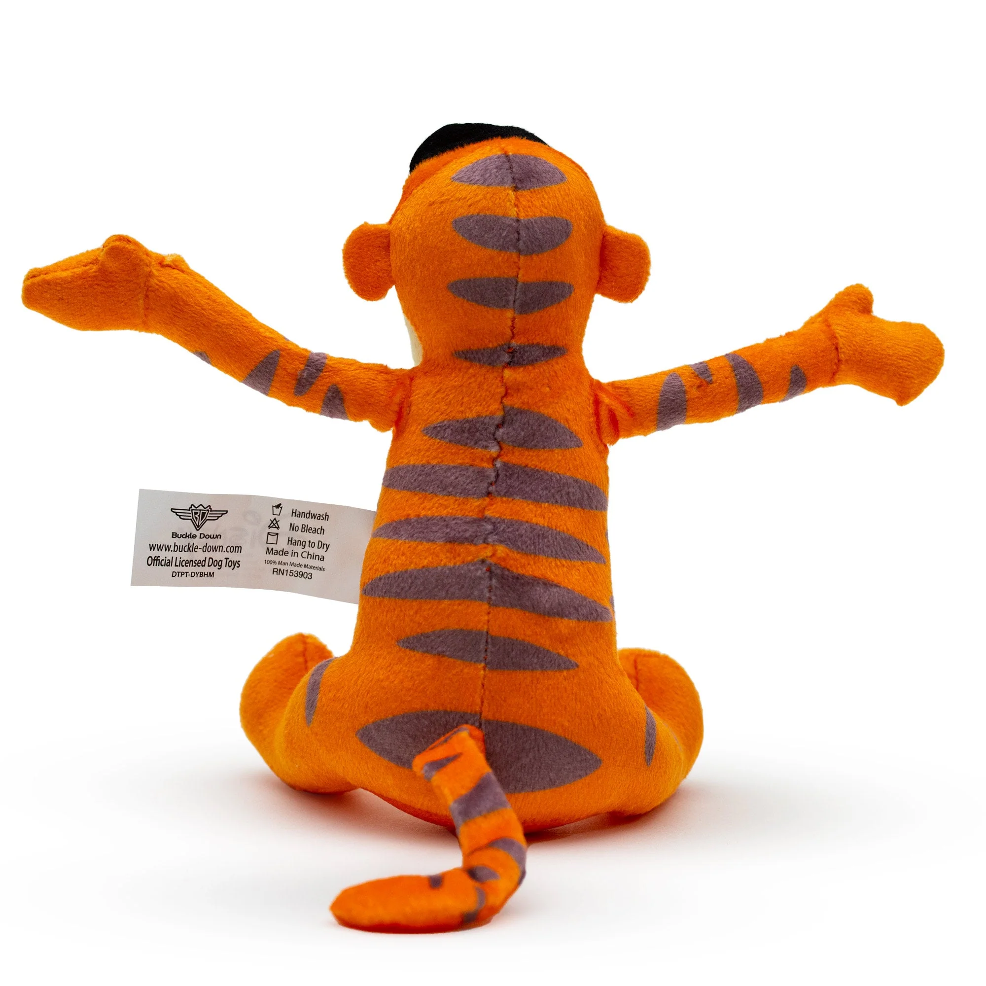 Dog Toy Squeaker Plush - Winnie the Pooh Tiggers Arms Up Sitting Pose - Image 3