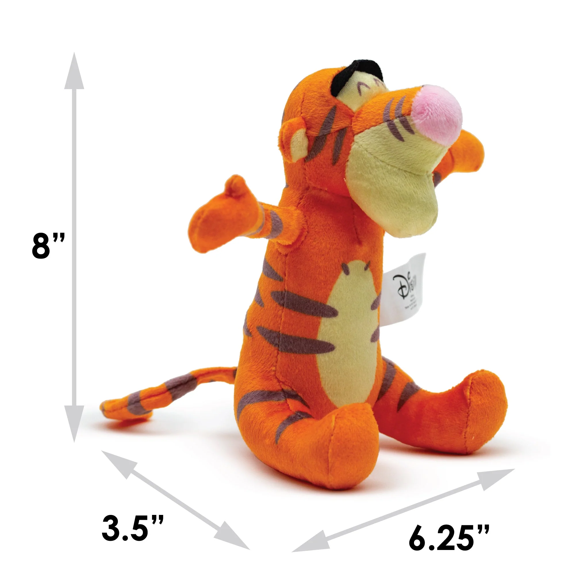 Dog Toy Squeaker Plush - Winnie the Pooh Tiggers Arms Up Sitting Pose - Image 5