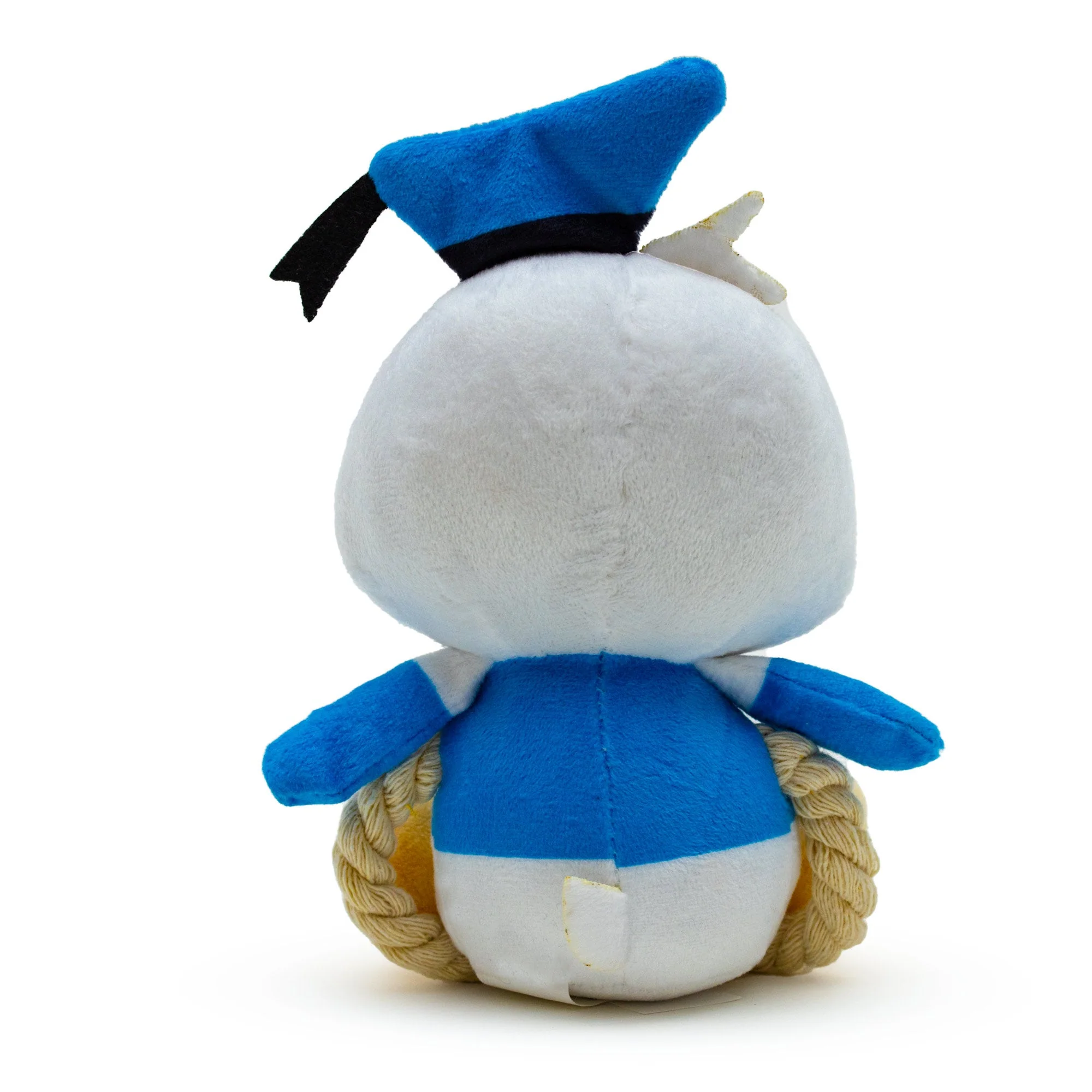 Dog Toy Squeaker Plush with Rope - Disney Donald Duck Chibi Sitting Pose - Image 3