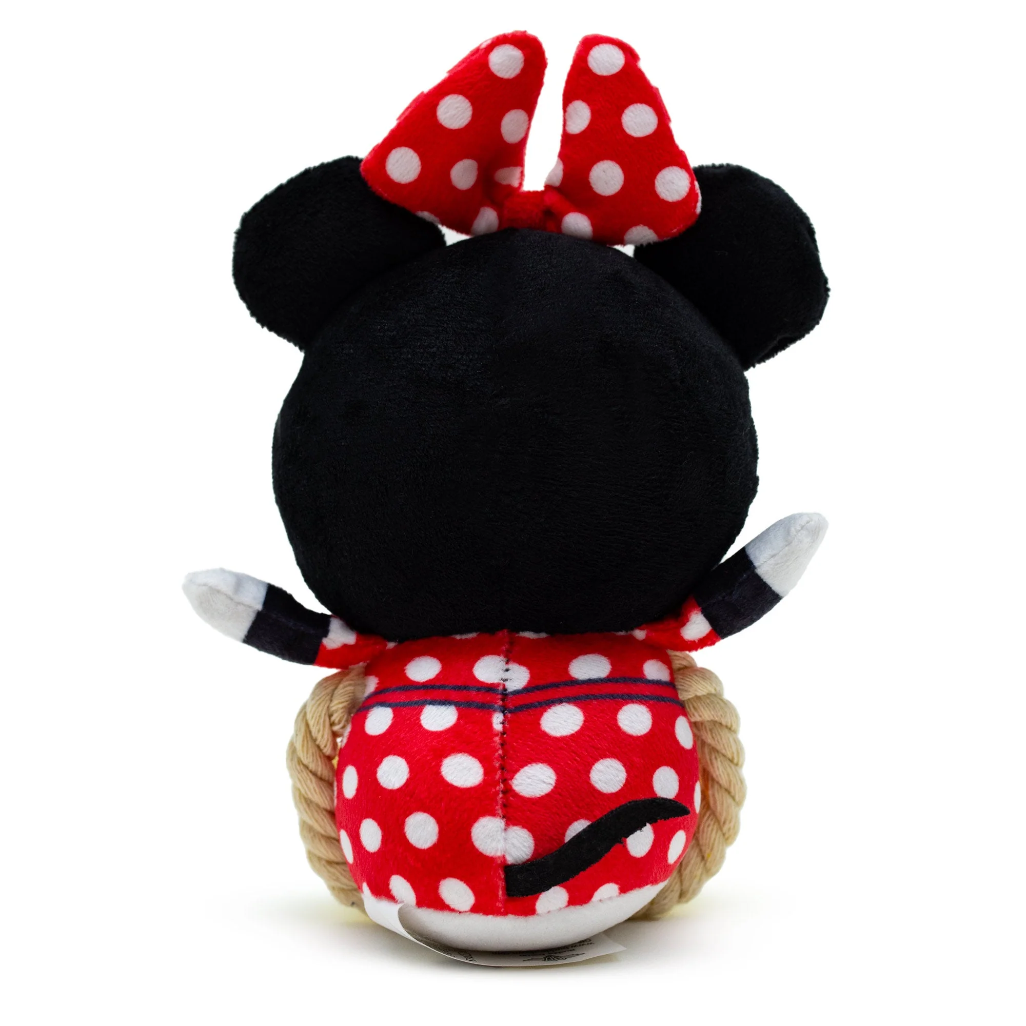 Dog Toy Squeaker Plush with Rope - Disney Minnie Mouse Chibi Sitting Pose - Image 3