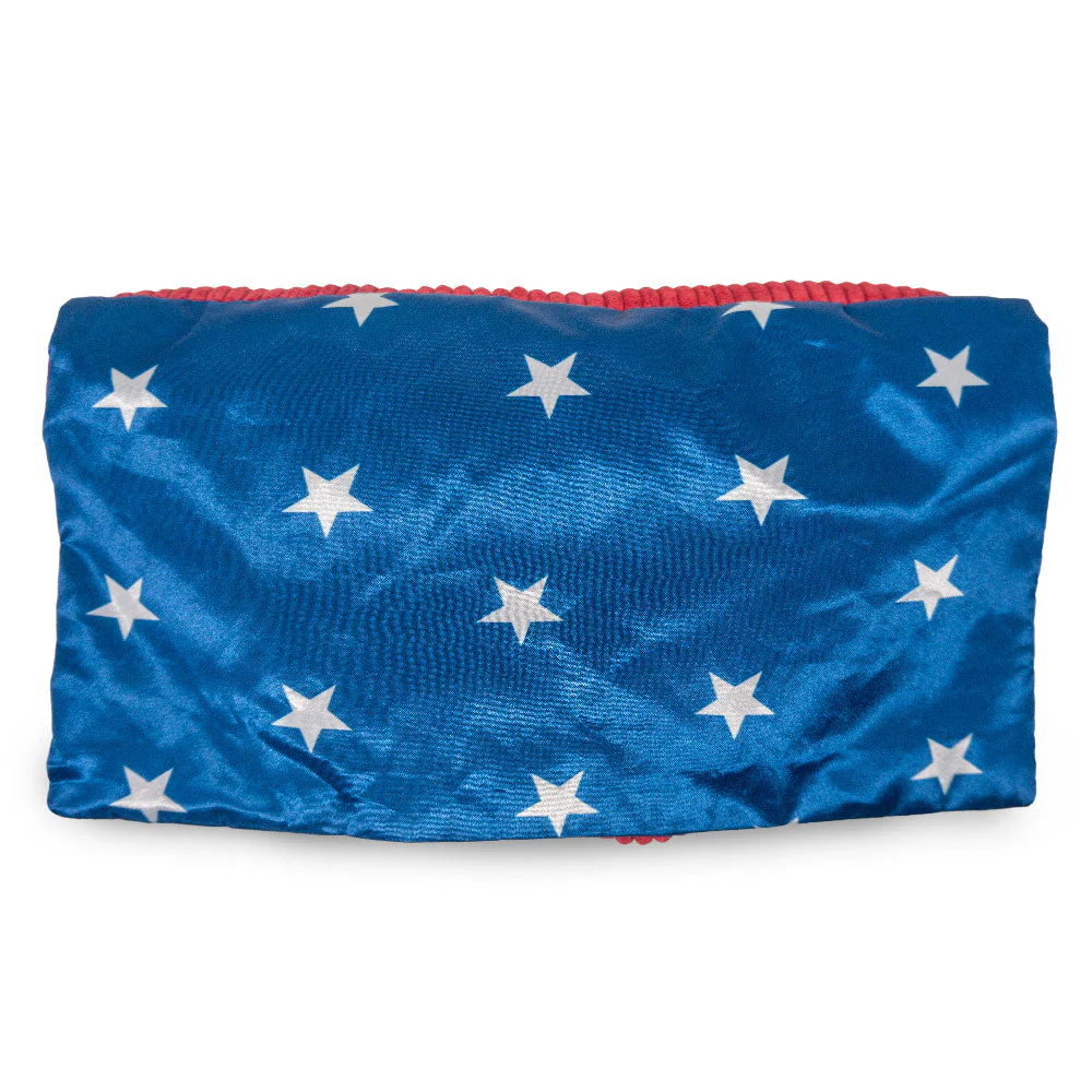 Dog Toy Squeaker Plush - Wonder Woman WW Logo with Cape - Image 3