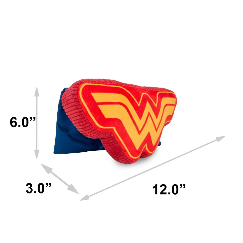 Dog Toy Squeaker Plush - Wonder Woman WW Logo with Cape - Image 4