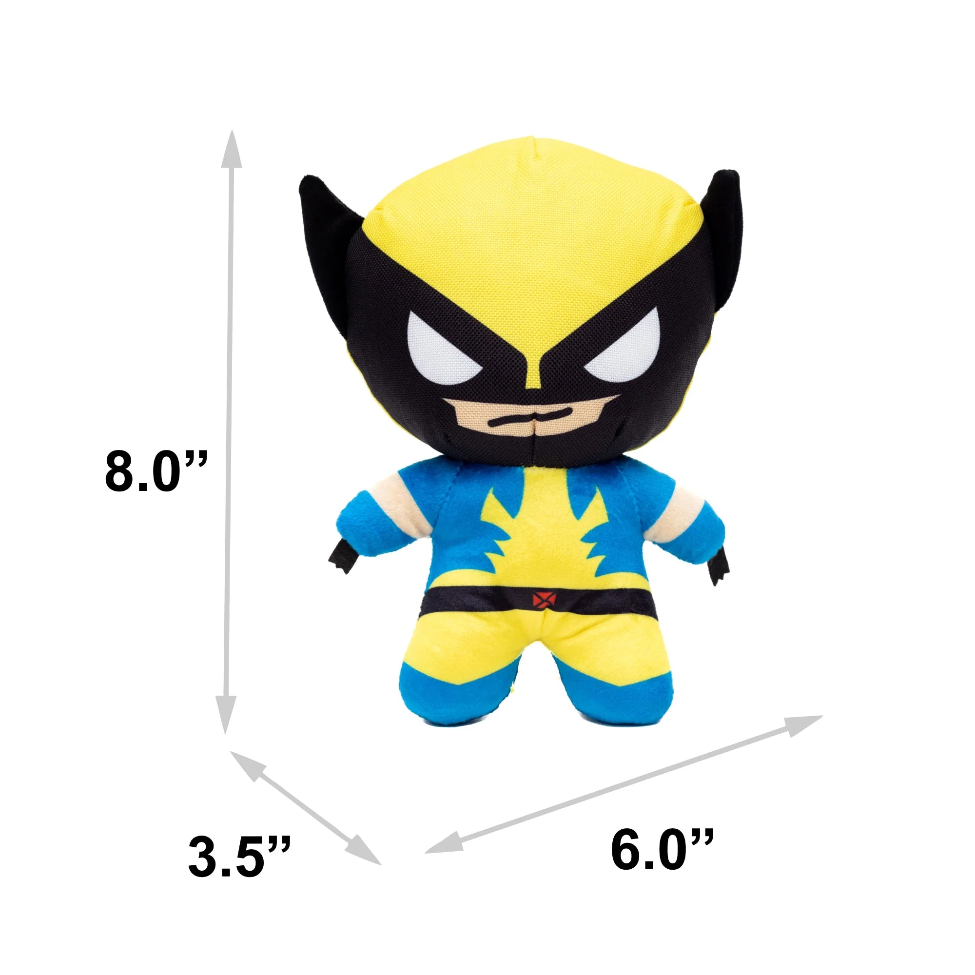 Dog Toy Squeaker Plush - X-Men Wolverine Full Body Standing Pose - Image 4