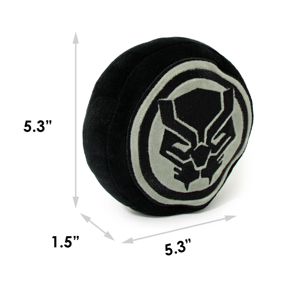 Dog Toy Squeaky Plush - Black Panther Icon Black Silver - Image 6