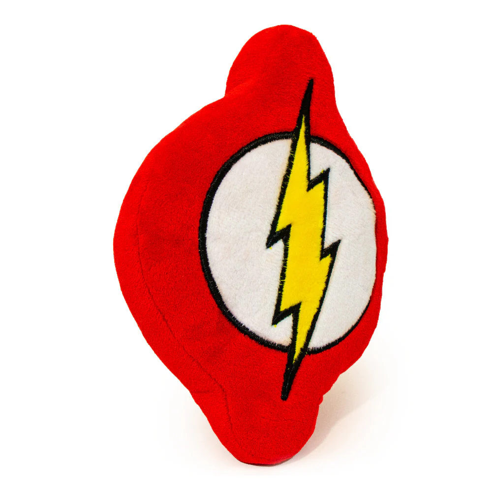 Dog Toy Squeaky Plush - Flash Icon Red White Yellow - Image 2