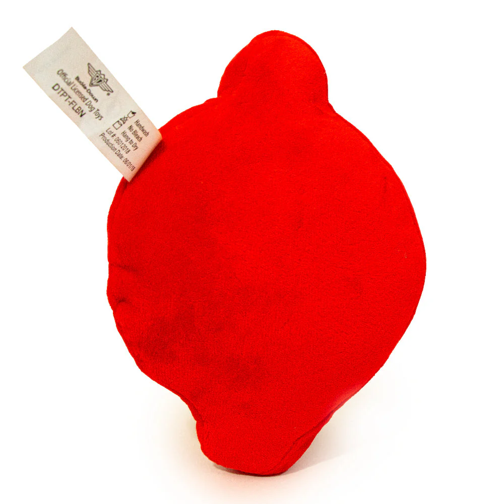 Dog Toy Squeaky Plush - Flash Icon Red White Yellow - Image 3