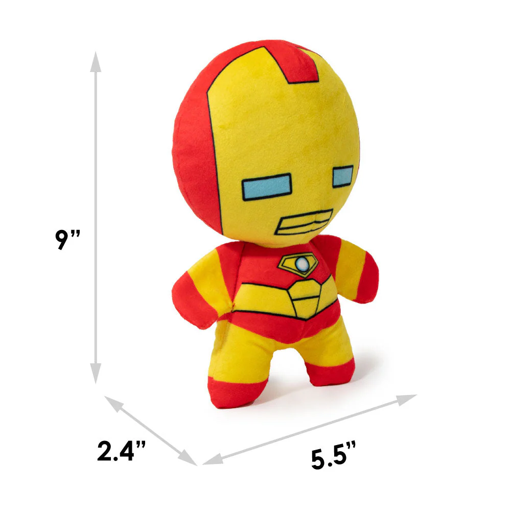 Dog Toy Squeaky Plush - Kawaii Iron Man Standing Pose - Image 5