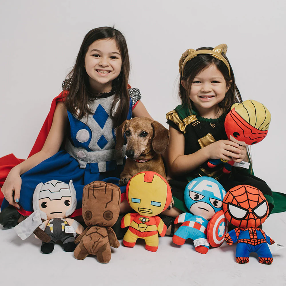 Dog Toy Squeaky Plush - Kawaii Spider-Man Standing Pose - Image 4