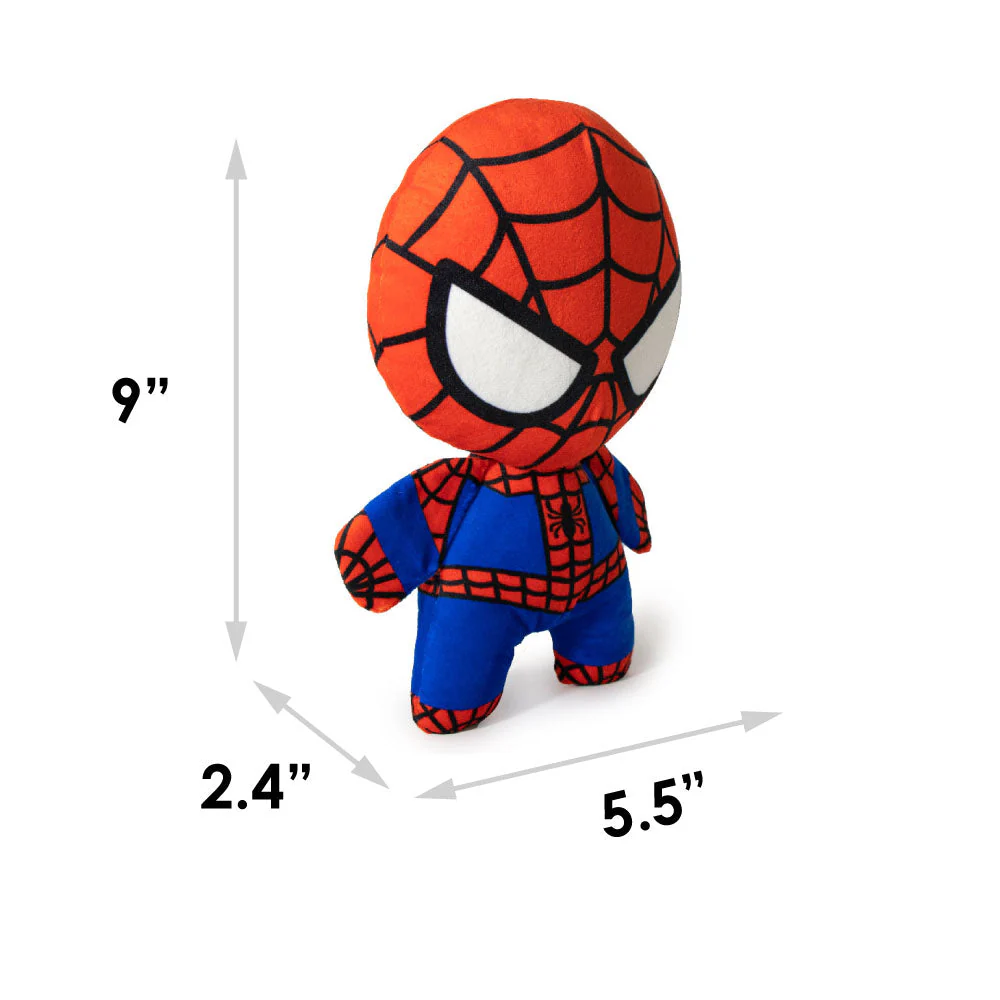 Dog Toy Squeaky Plush - Kawaii Spider-Man Standing Pose - Image 5