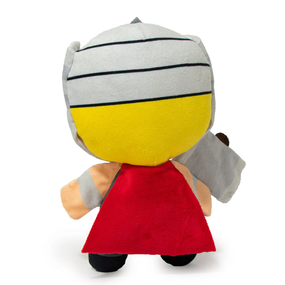 Dog Toy Squeaky Plush - Kawaii Thor with Hammer Standing Pose - Image 3