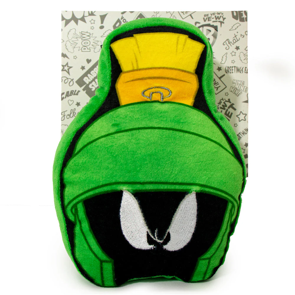 Dog Toy Squeaky Plush - Looney Tunes Marvin the Martian Face - Image 6