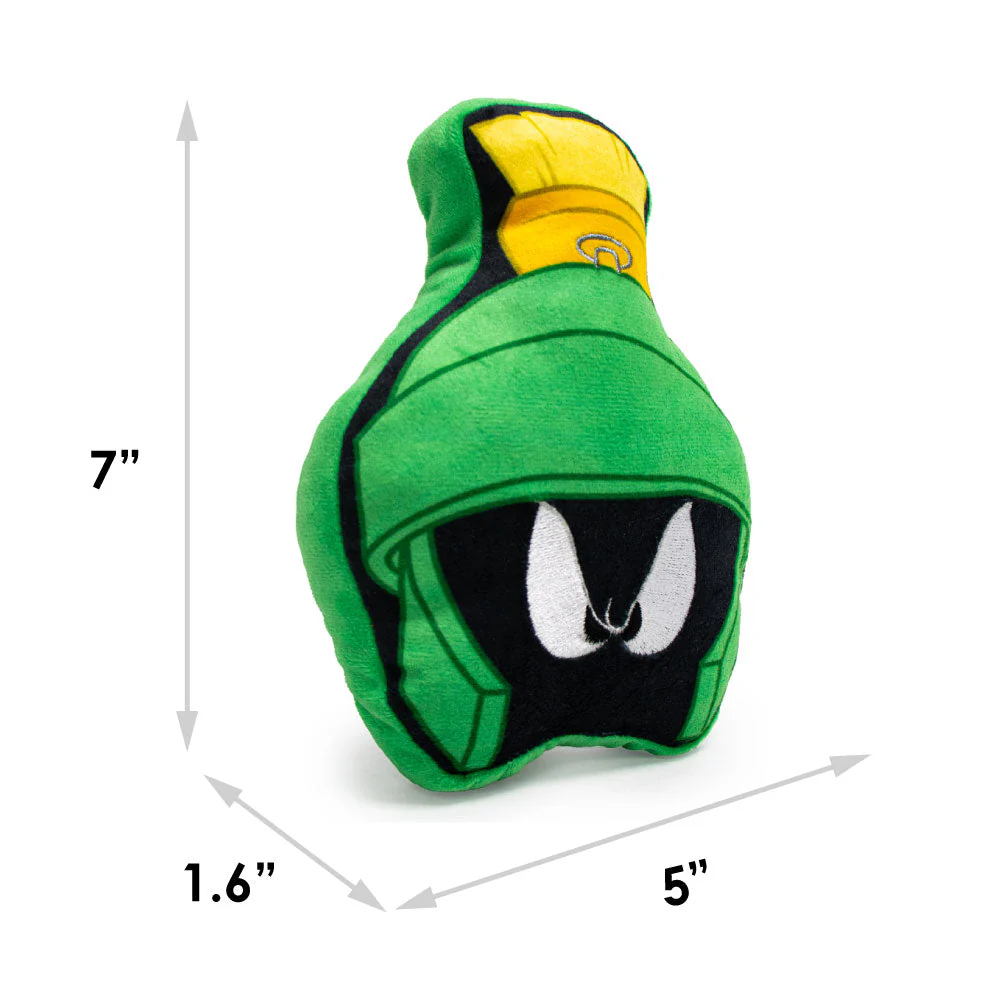 Dog Toy Squeaky Plush - Looney Tunes Marvin the Martian Face - Image 7