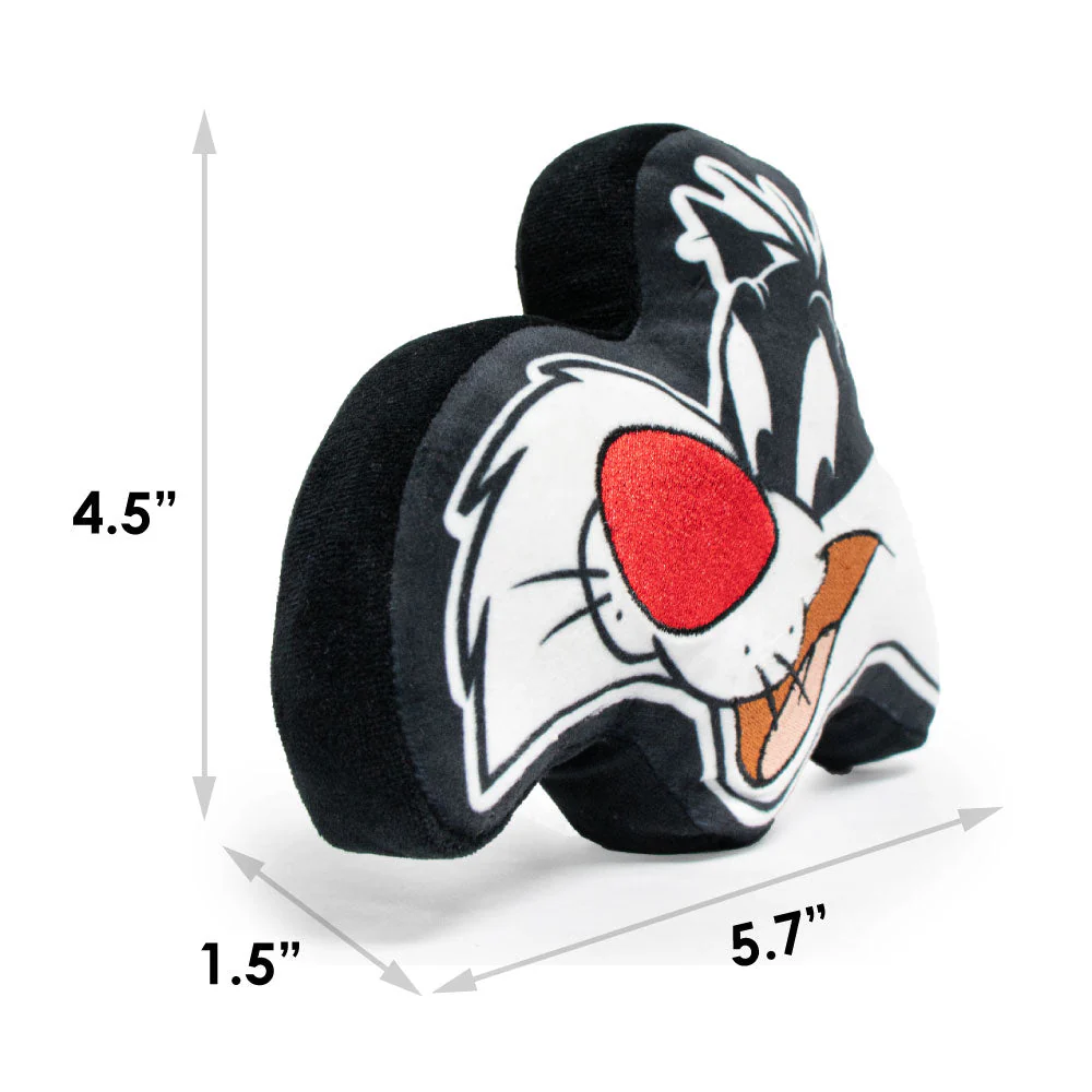Dog Toy Squeaky Plush - Looney Tunes Sylvester the Cat Smiling - Image 6