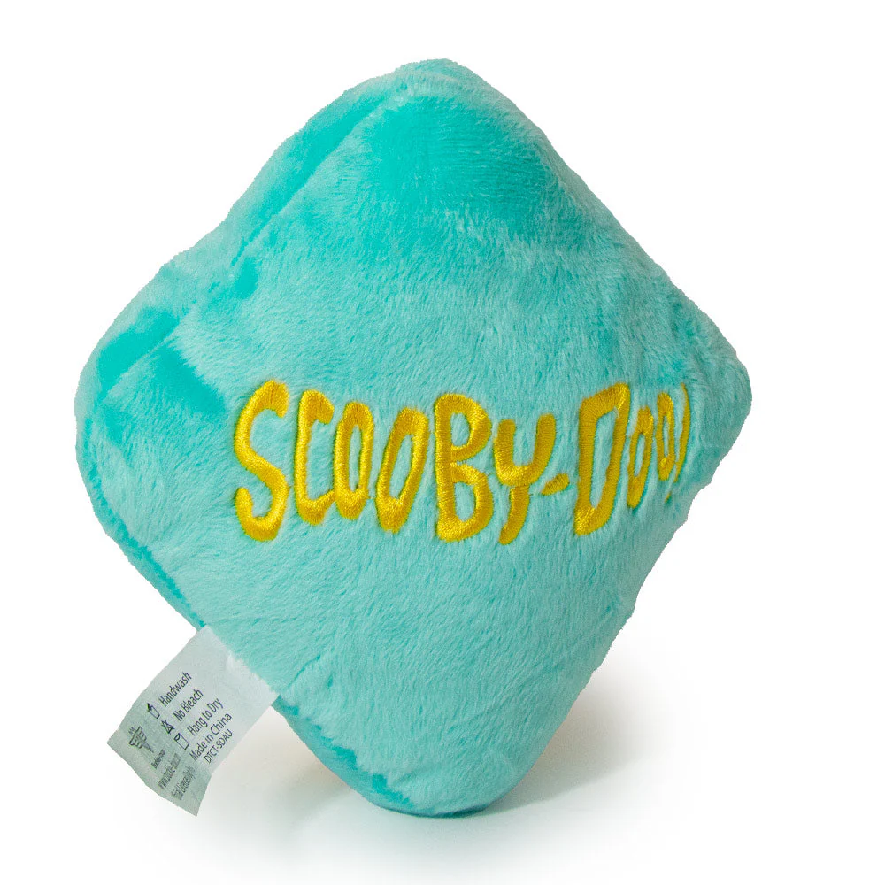 Dog Toy Squeaky Plush - Scooby Doo SD Dog Collar Logo Blue Yellow - Image 3