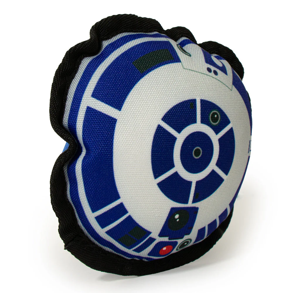 Dog Toy Squeaky Plush - Star Wars R2-D2 Head Top View - Image 2