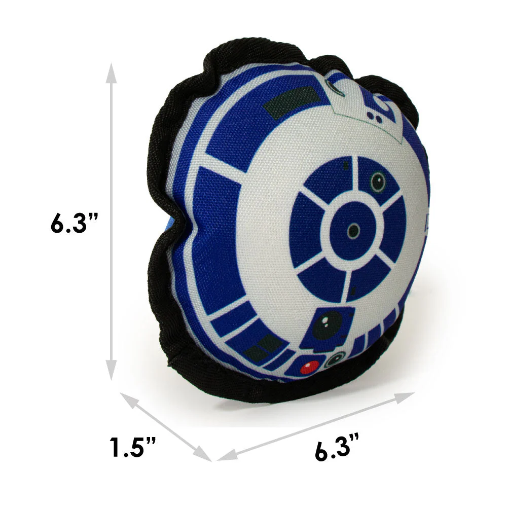 Dog Toy Squeaky Plush - Star Wars R2-D2 Head Top View - Image 5