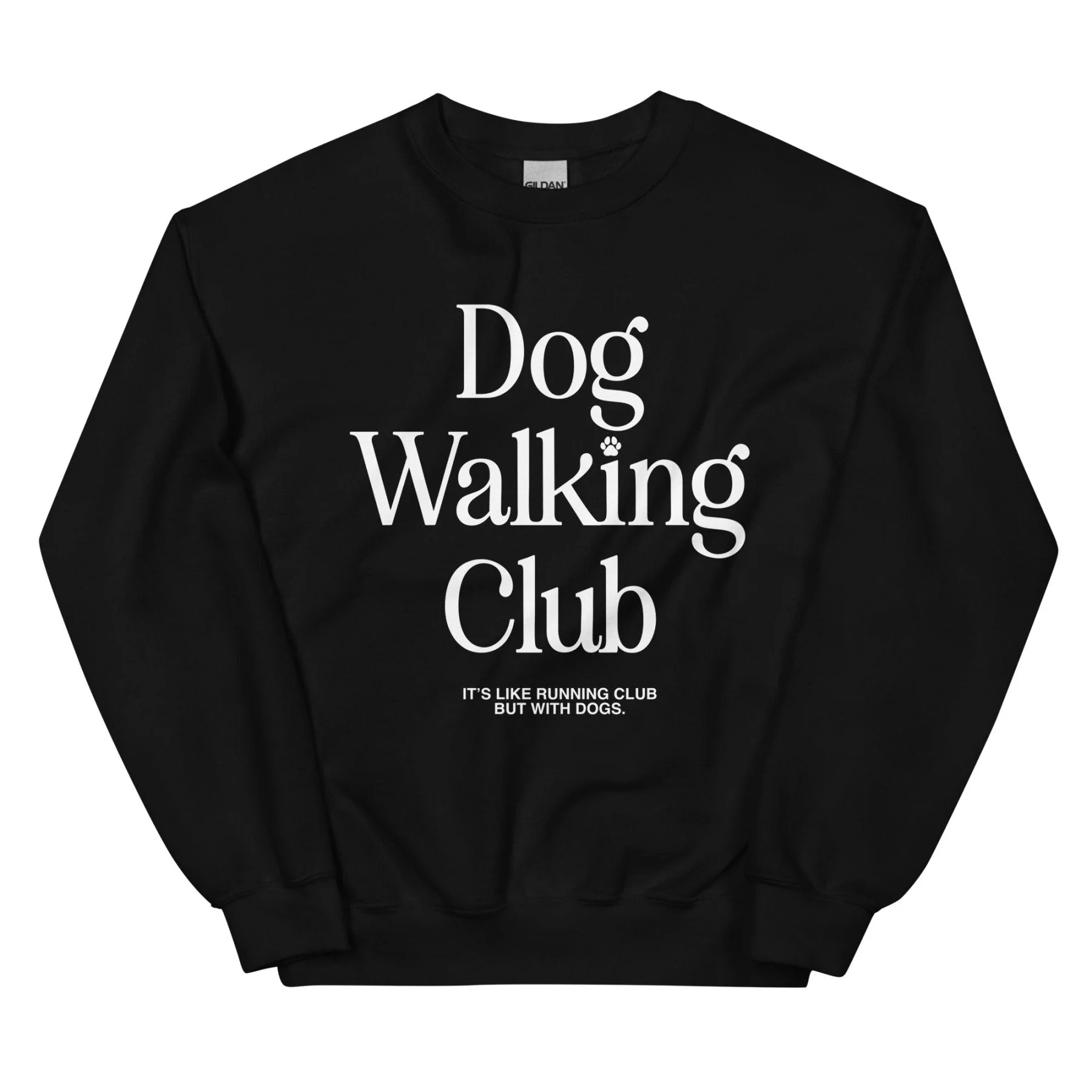 Dog Walking Club | Unisex Sweatshirt | White Font - Image 3