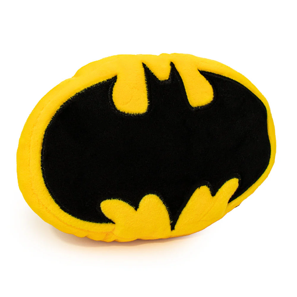 DTPT-BMDV Dog Toy Squeaky Plush - Batman Bat Icon Yellow Black - Image 2