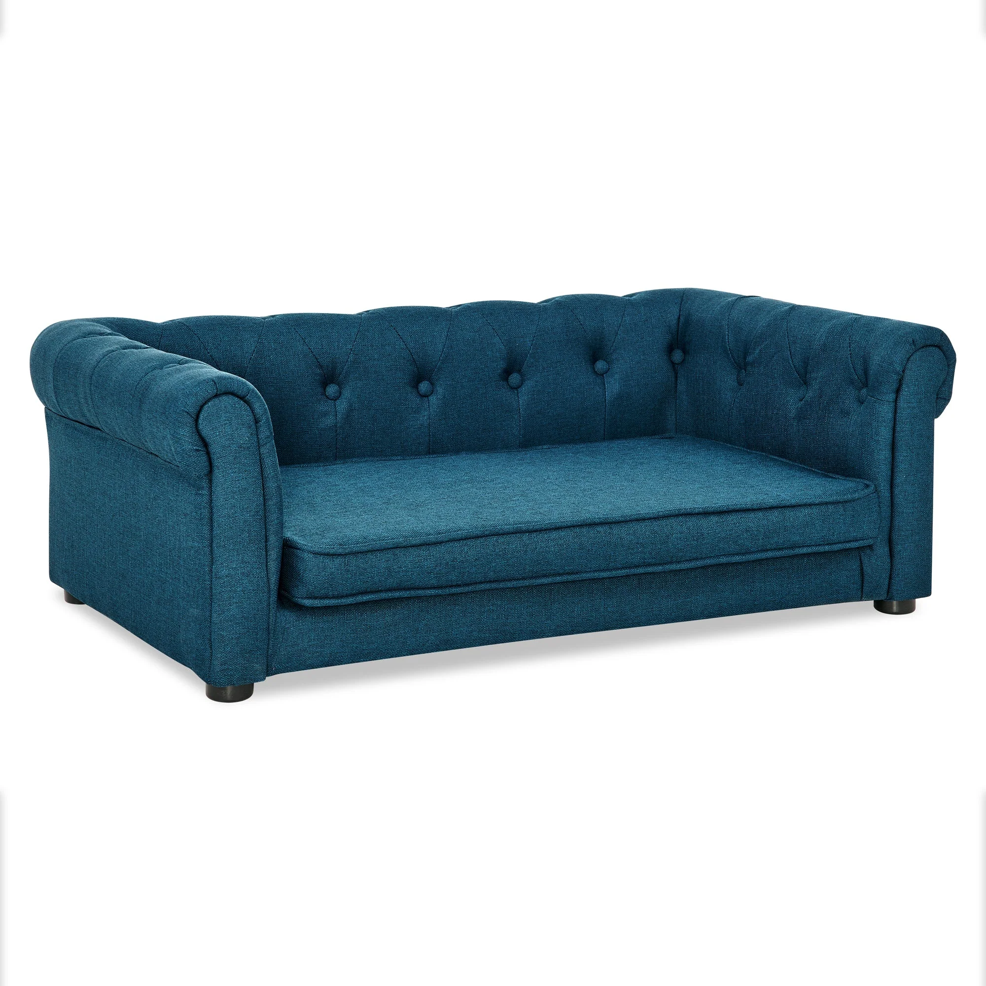 Elegant Rectangle Pet Bed, Durable Elevated Dog Sofa Bed, Comfortable Dog Couch, Blue Foam, 40'*23'*14' - Image 7