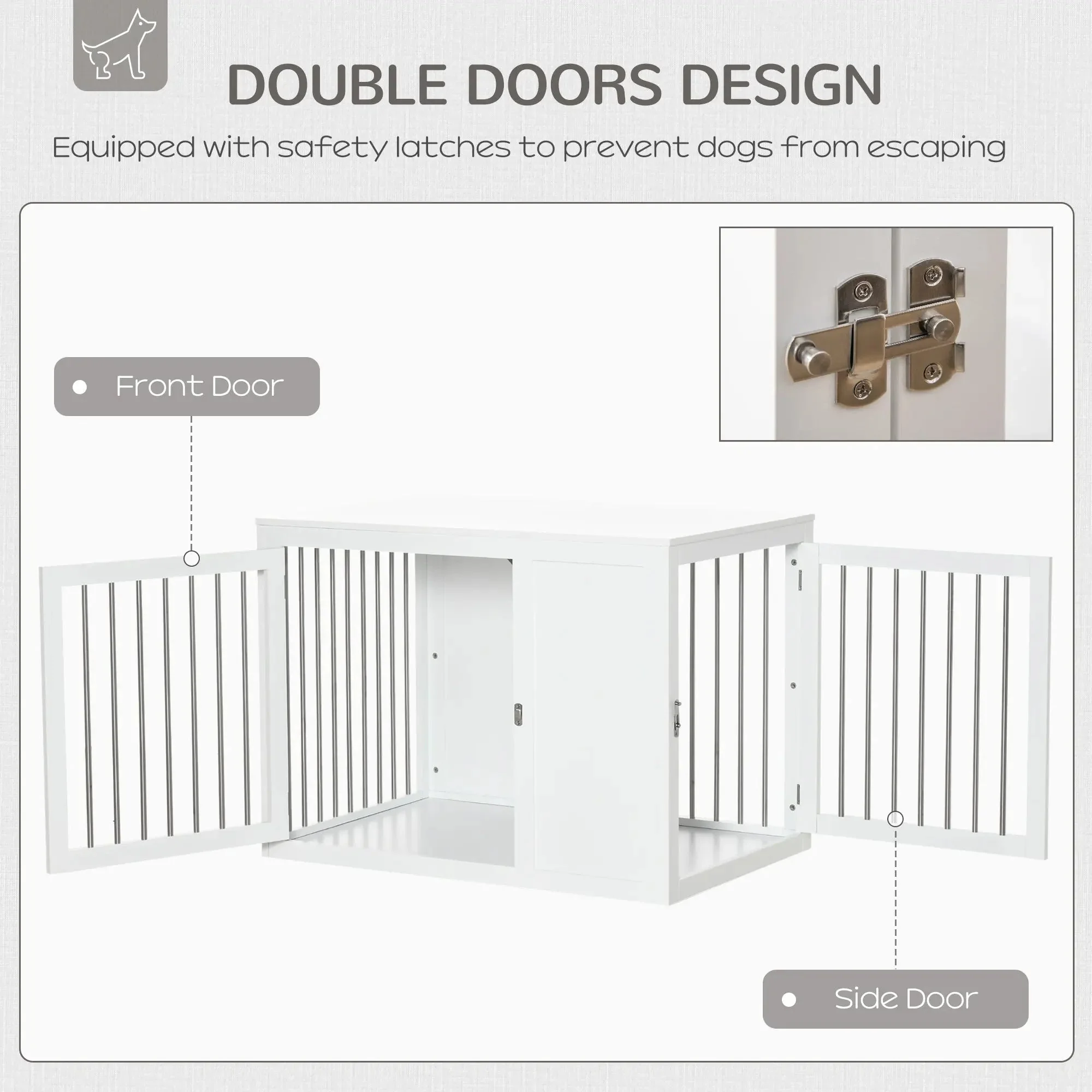 Elmer Large Dog Kennel Crate Furniture - Image 6