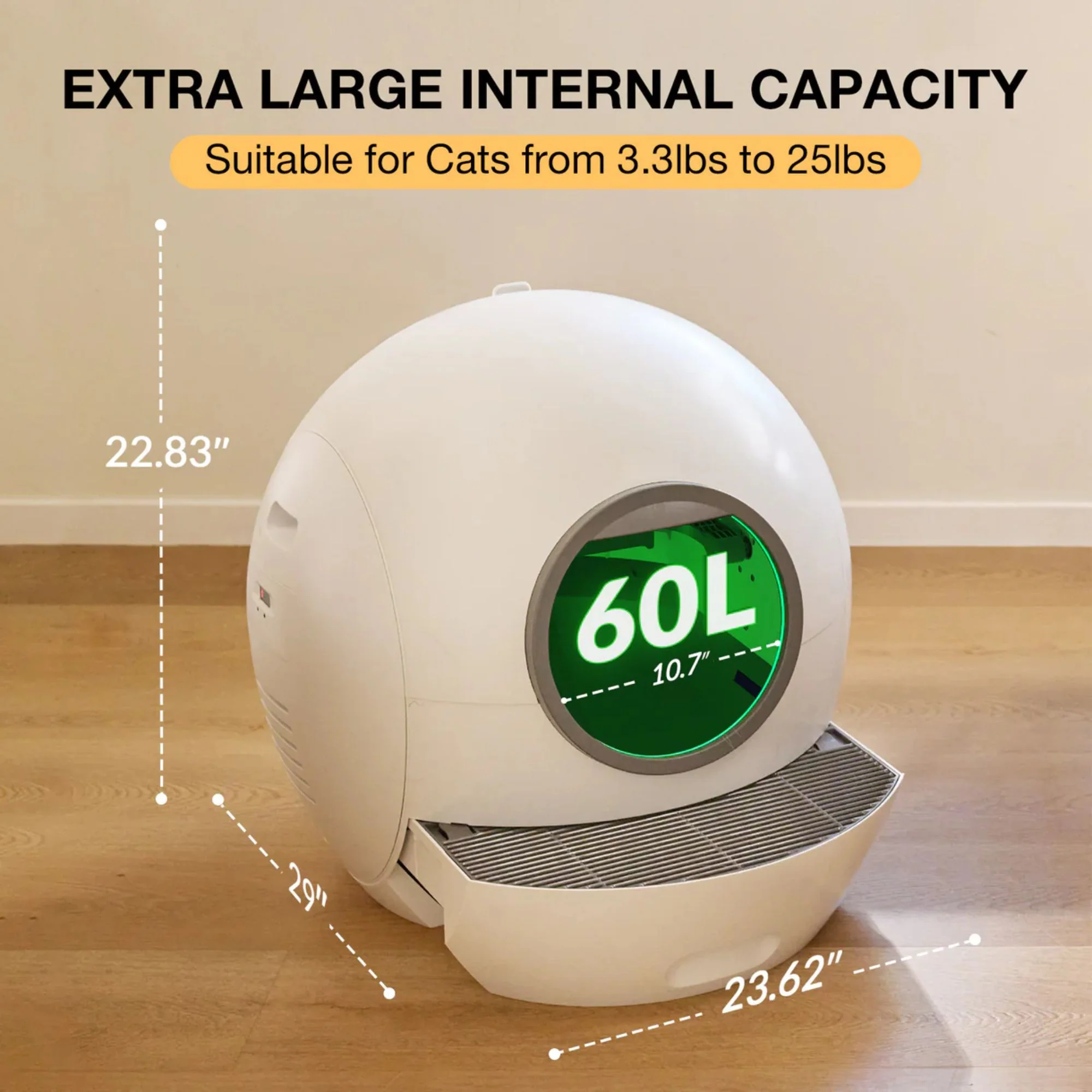Els Pet Spaceship Odor-free Self Cleaning Litter Box - Image 5