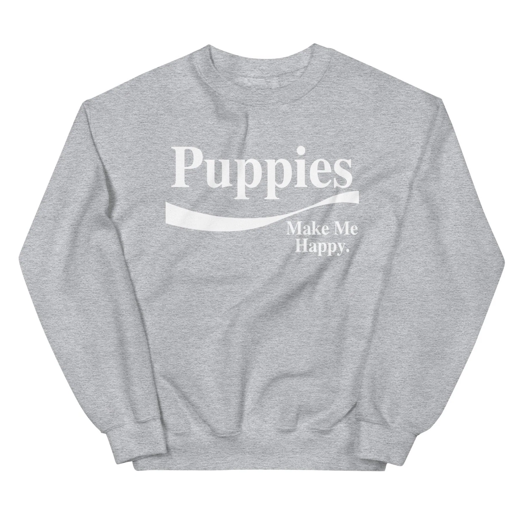 Enjoy Puppies Make Me Happy Sweatshirt | Gift for Dog Lovers - Image 2