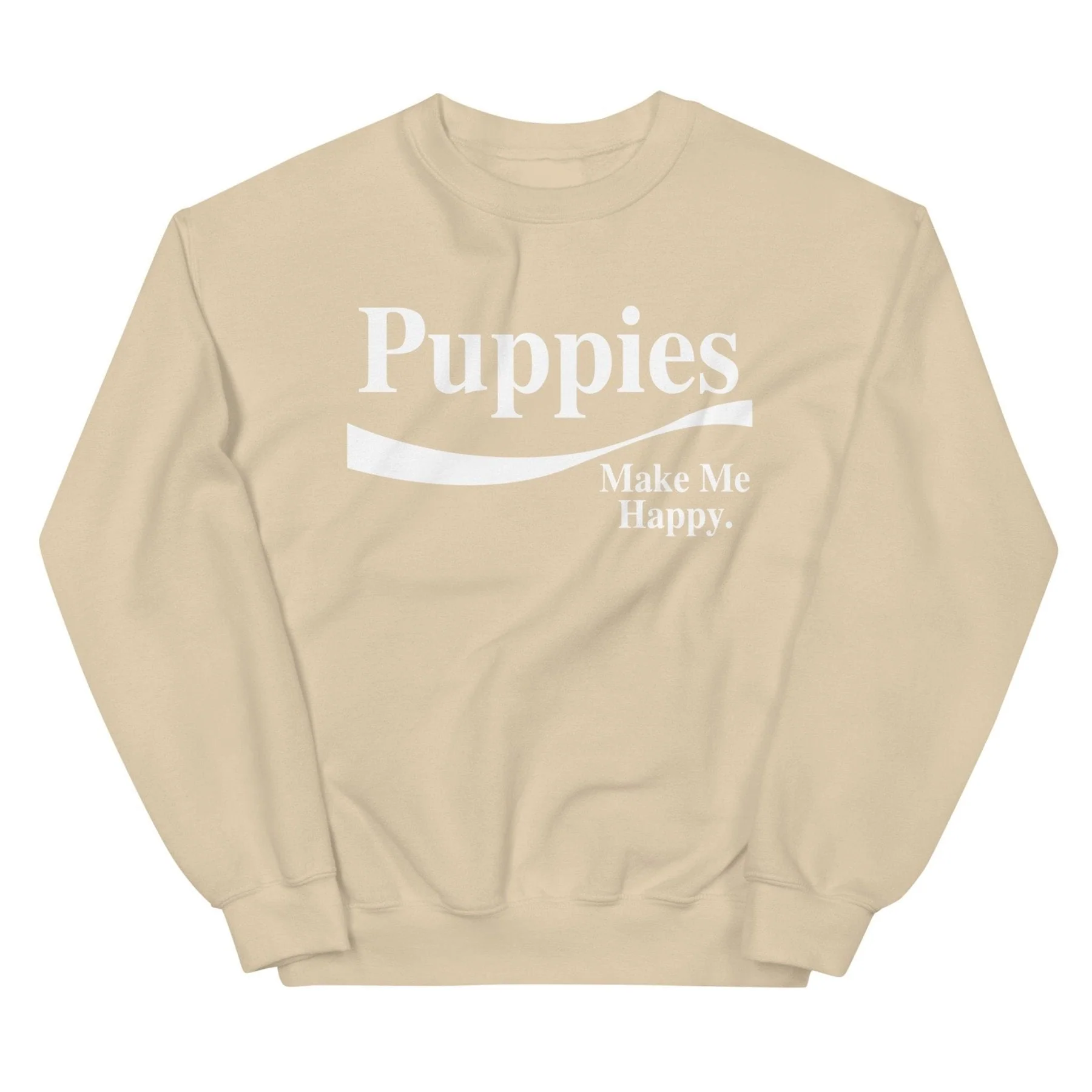 Enjoy Puppies Make Me Happy Sweatshirt | Gift for Dog Lovers - Image 3