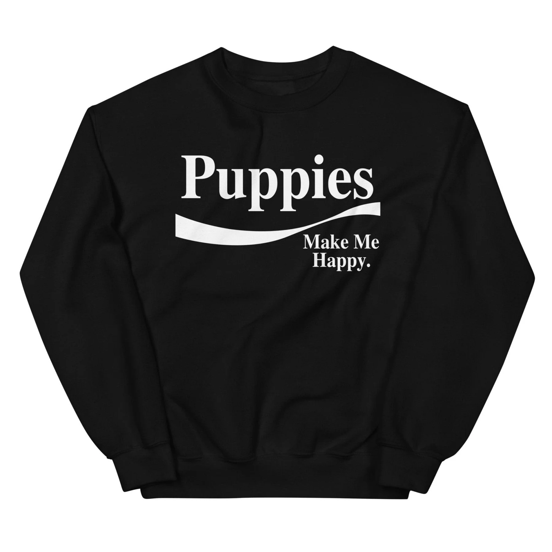 Enjoy Puppies Make Me Happy Sweatshirt | Gift for Dog Lovers - Image 4