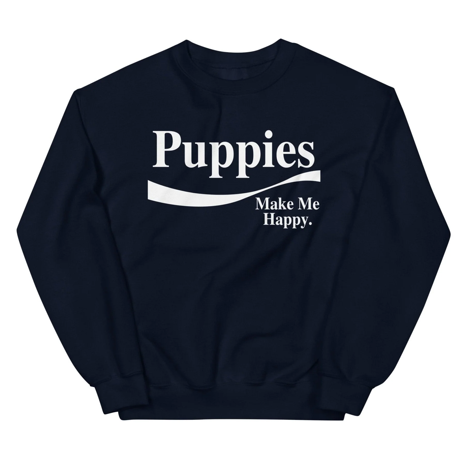 Enjoy Puppies Make Me Happy Sweatshirt | Gift for Dog Lovers - Image 7