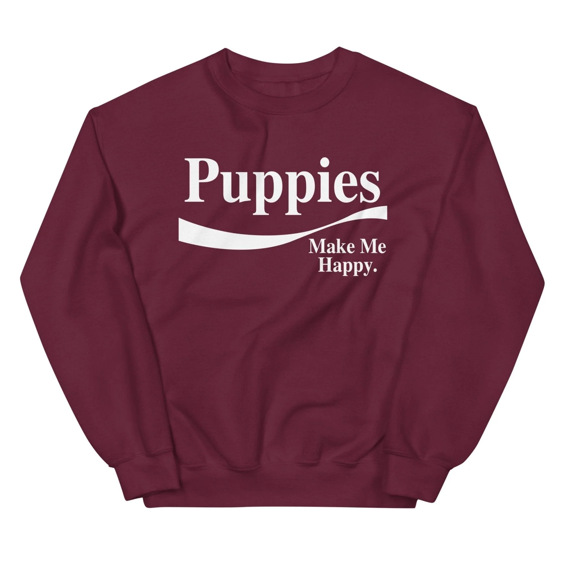 Enjoy Puppies Make Me Happy Sweatshirt | Gift for Dog Lovers - Image 8