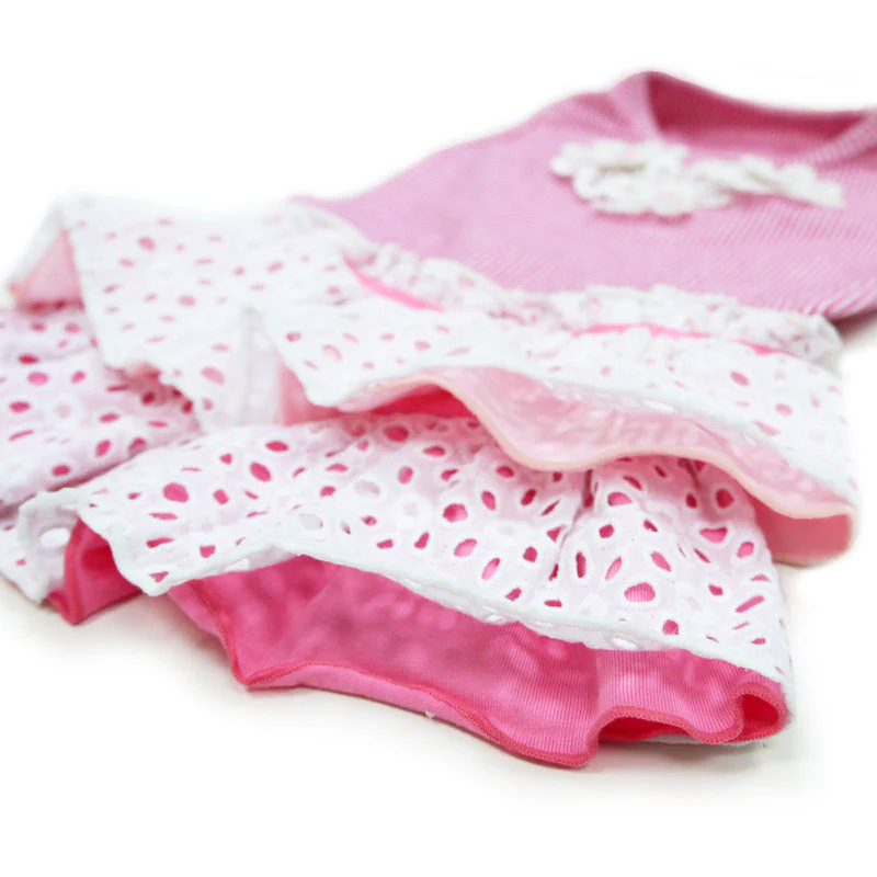 Eyelet Flower Dress - Image 5