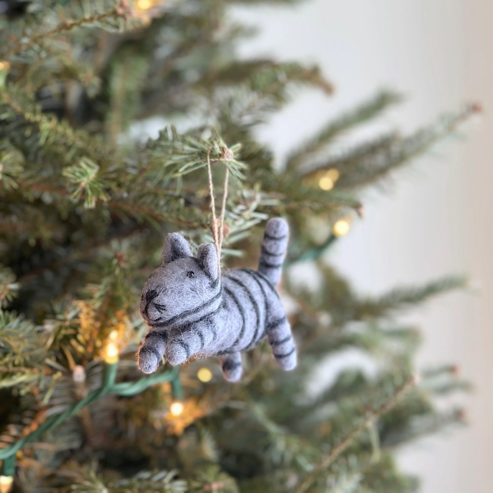 Felt Christmas Ornaments Set of 4 - Cats - Image 3