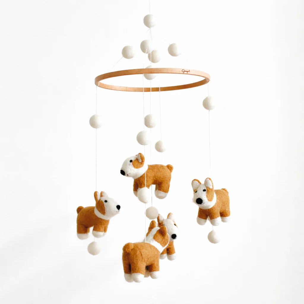 Felt Corgi Dog Baby Mobile - Image 2