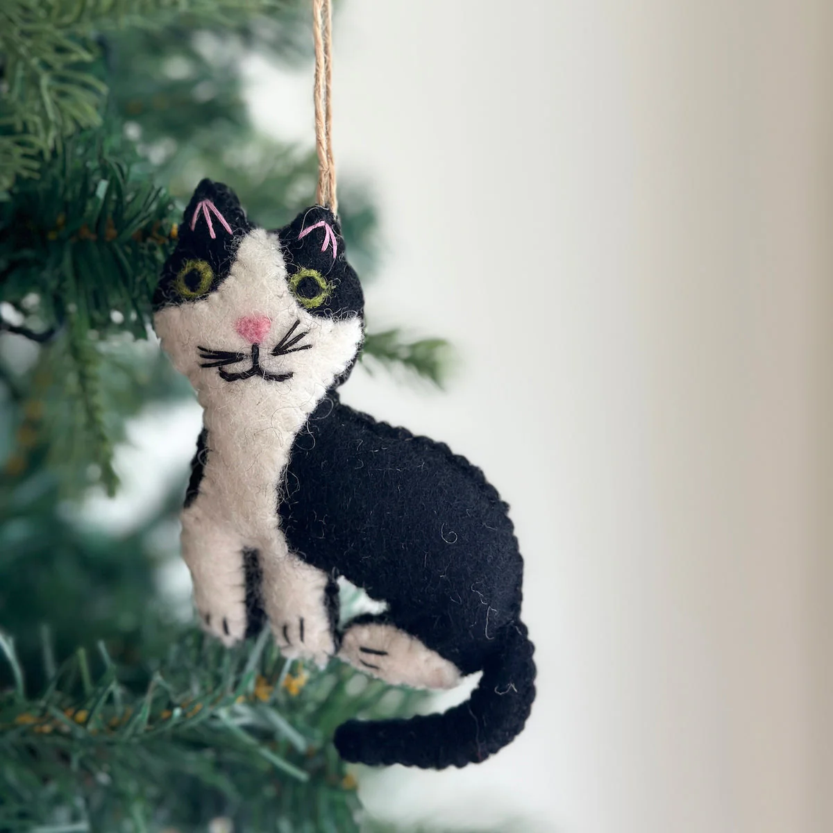 Felt Ornament - Stitched Cat - Image 6