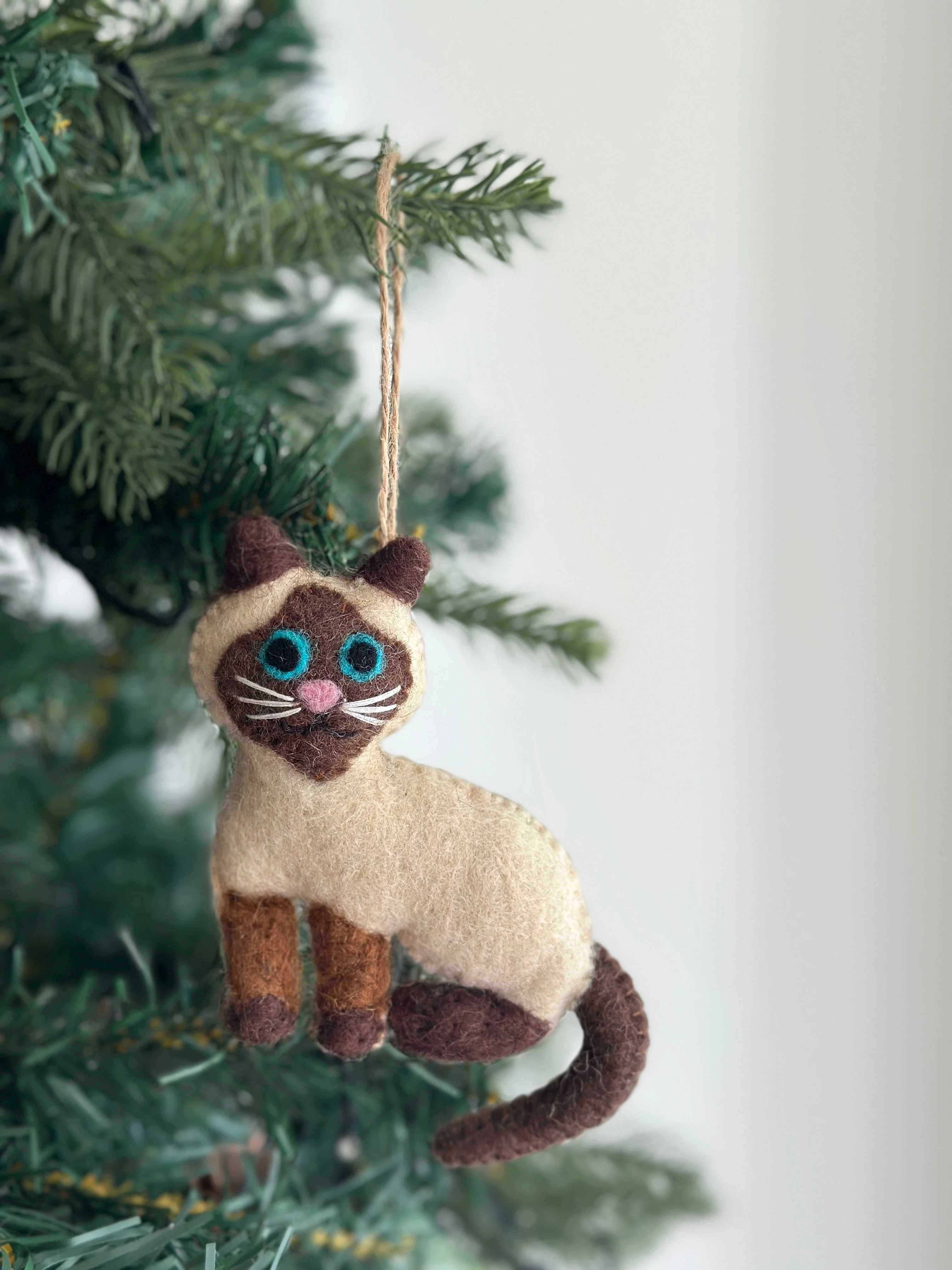 Felt Ornament - Stitched Cat - Image 7