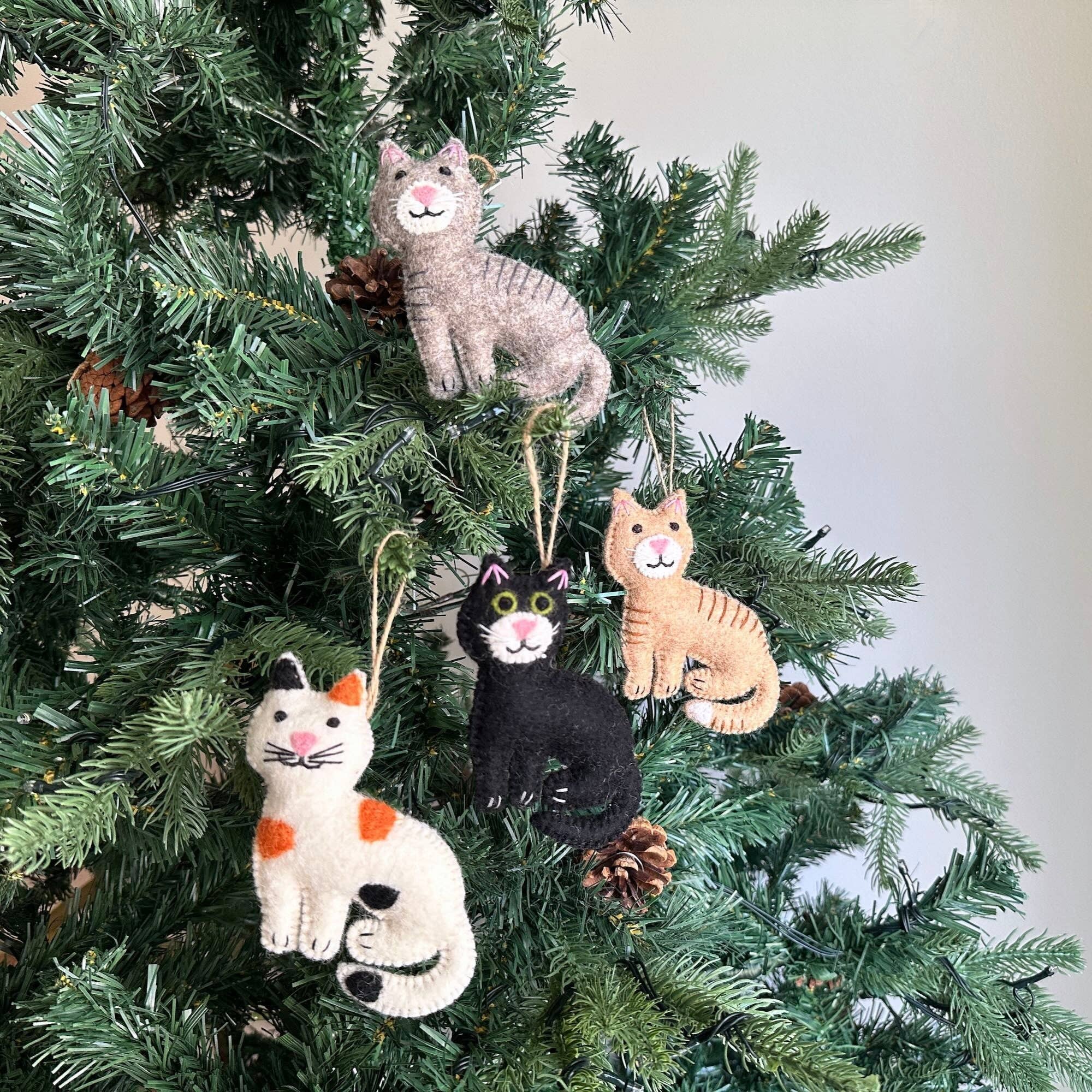 Felt Ornament - Stitched Cat - Image 8
