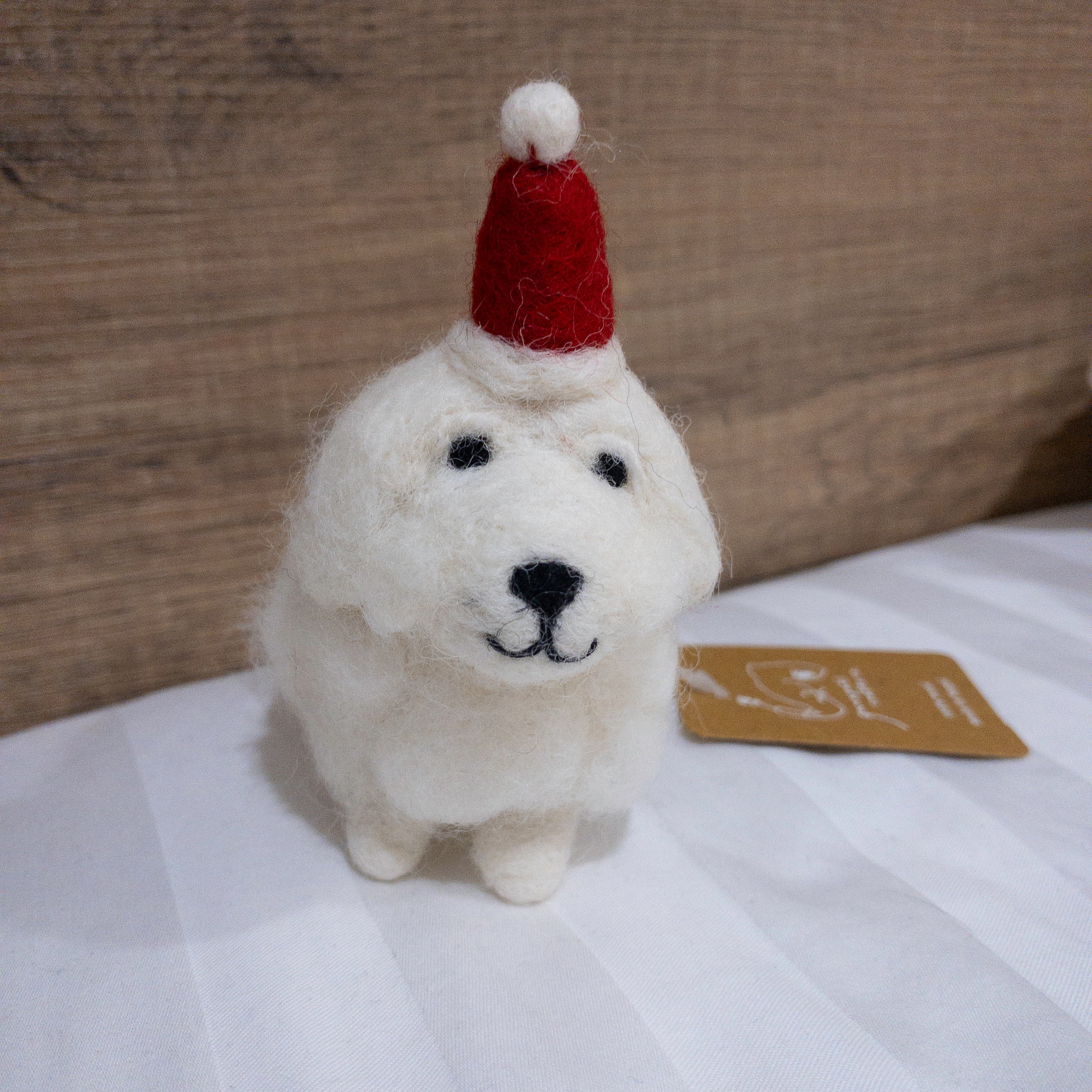 Felt Ornament - White Maltese Dog - Image 5