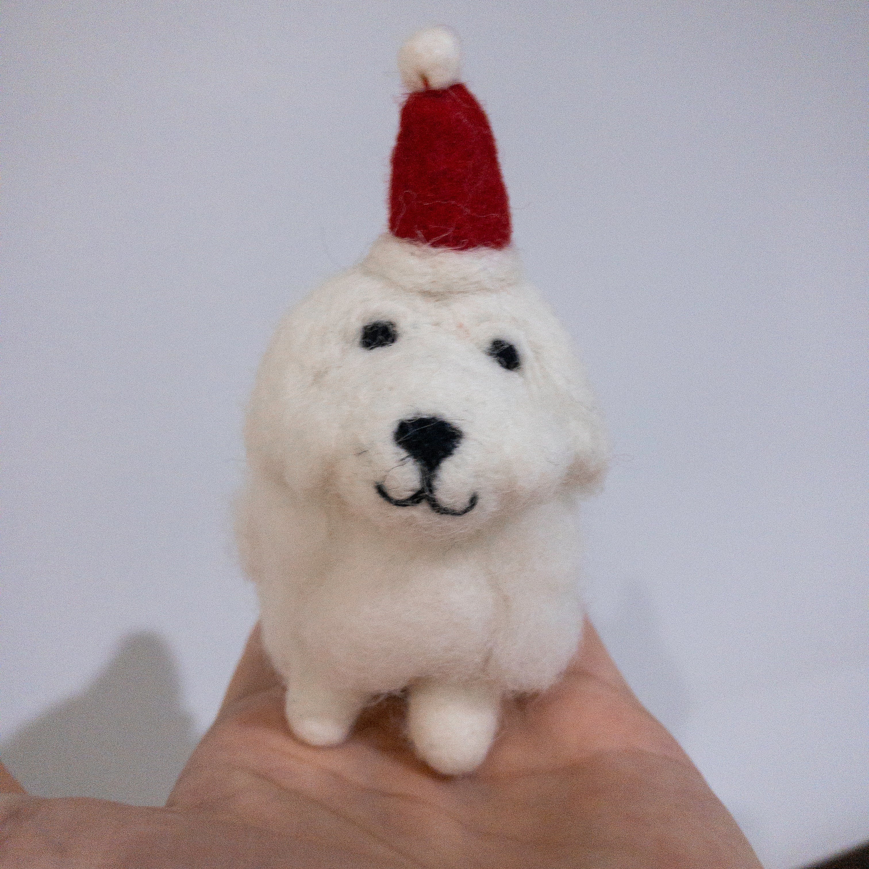Felt Ornament - White Maltese Dog - Image 7