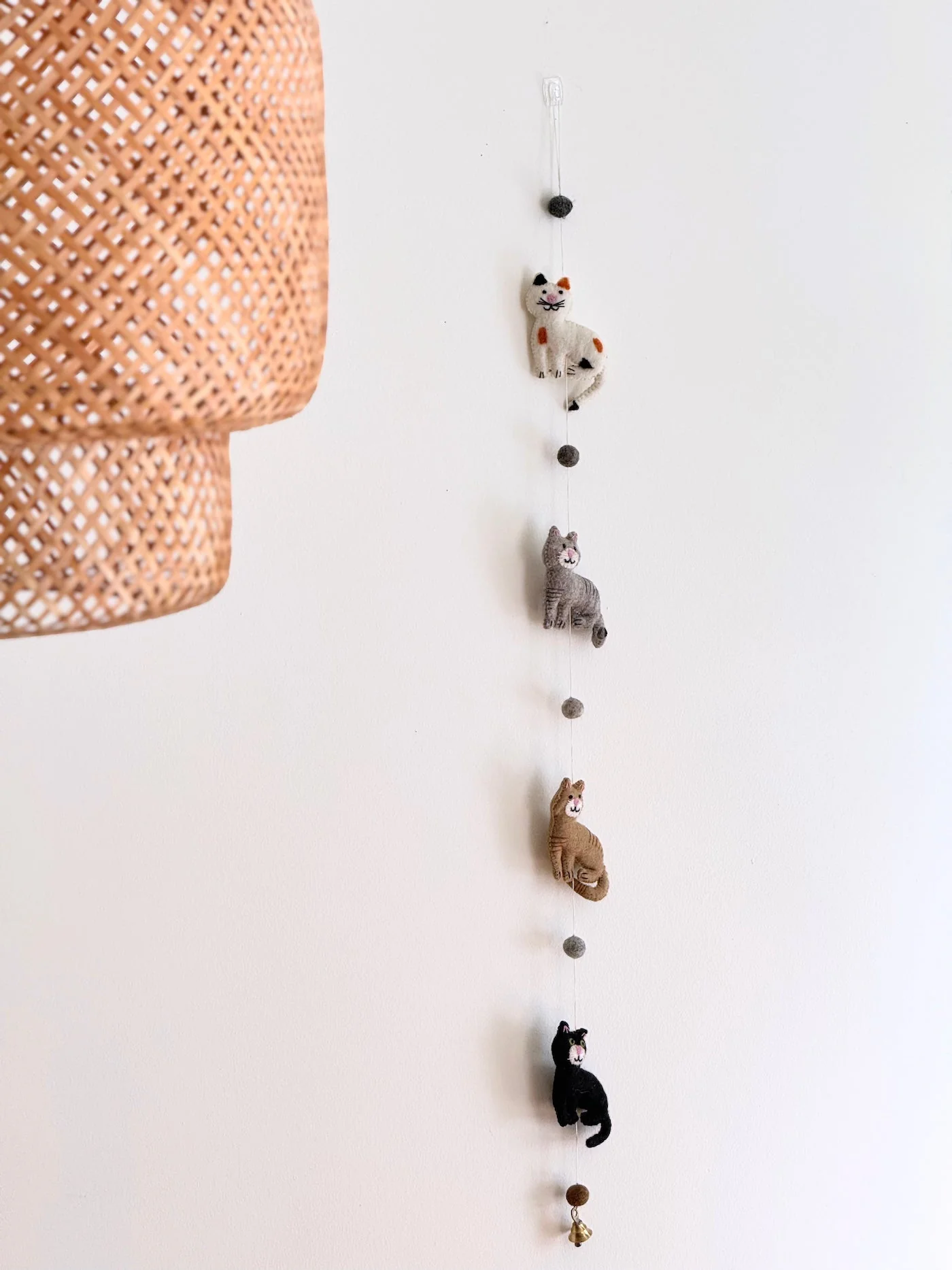 Felt Stitched Cat Garland - Image 5