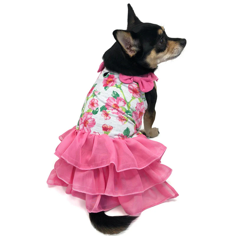 Floral Flounce Dress - Image 3