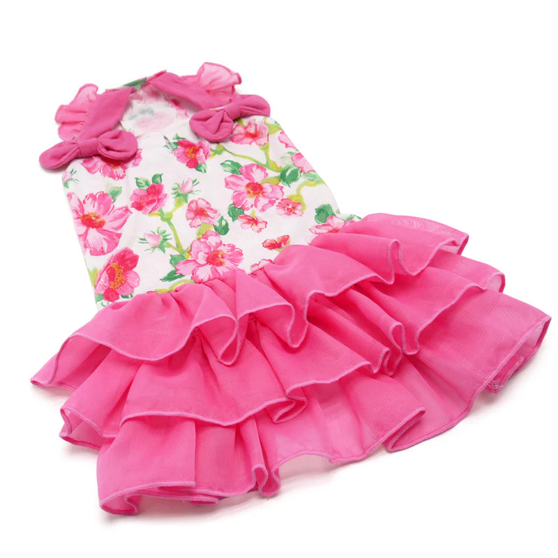 Floral Flounce Dress - Image 4