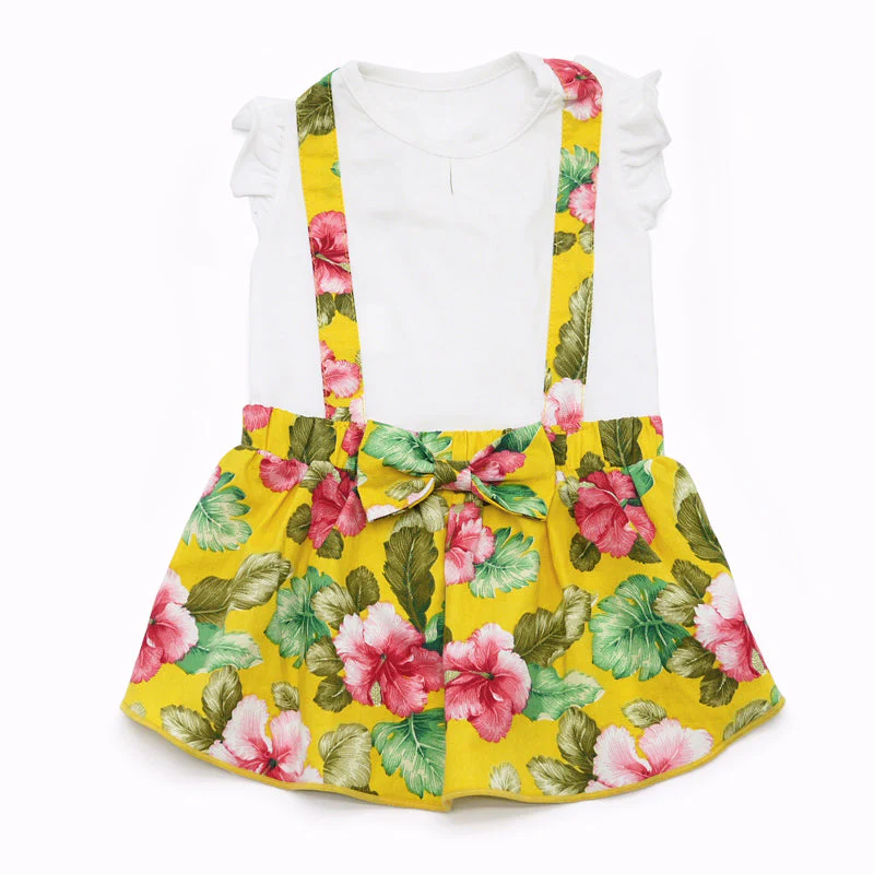 Floral Suspender Dress - Image 2