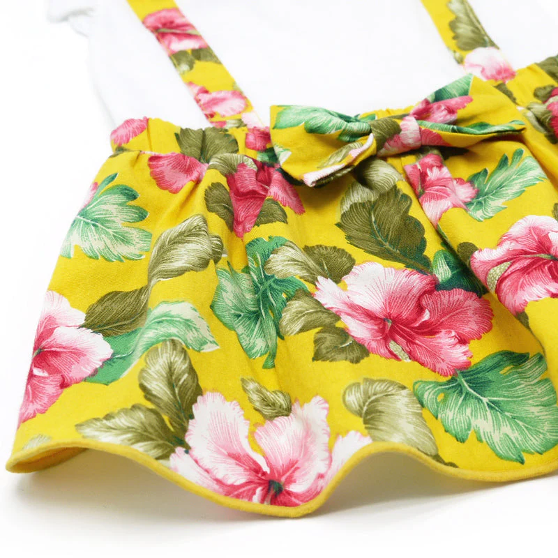 Floral Suspender Dress - Image 9