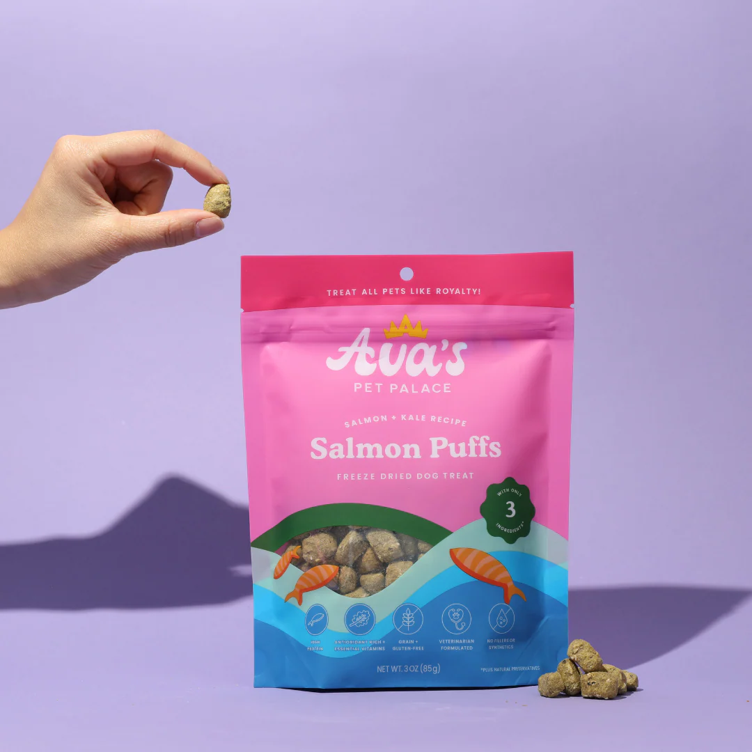 Freeze Dried Dog Treats - Salmon Puffs - Image 4