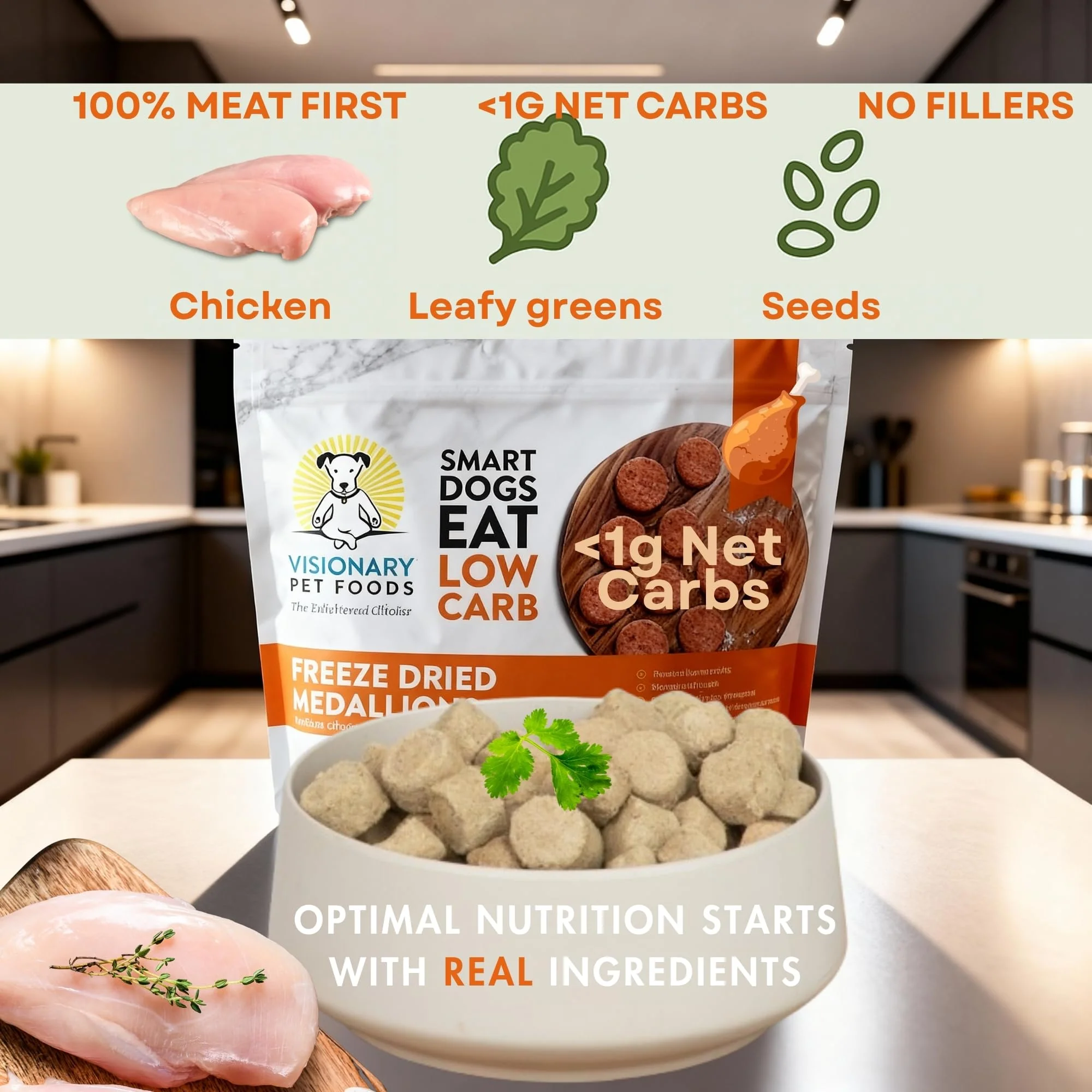 Freeze-Dried Chicken Dog Food – High-Protein, Grain-Free Keto Recipe | 25oz Bag - Image 6