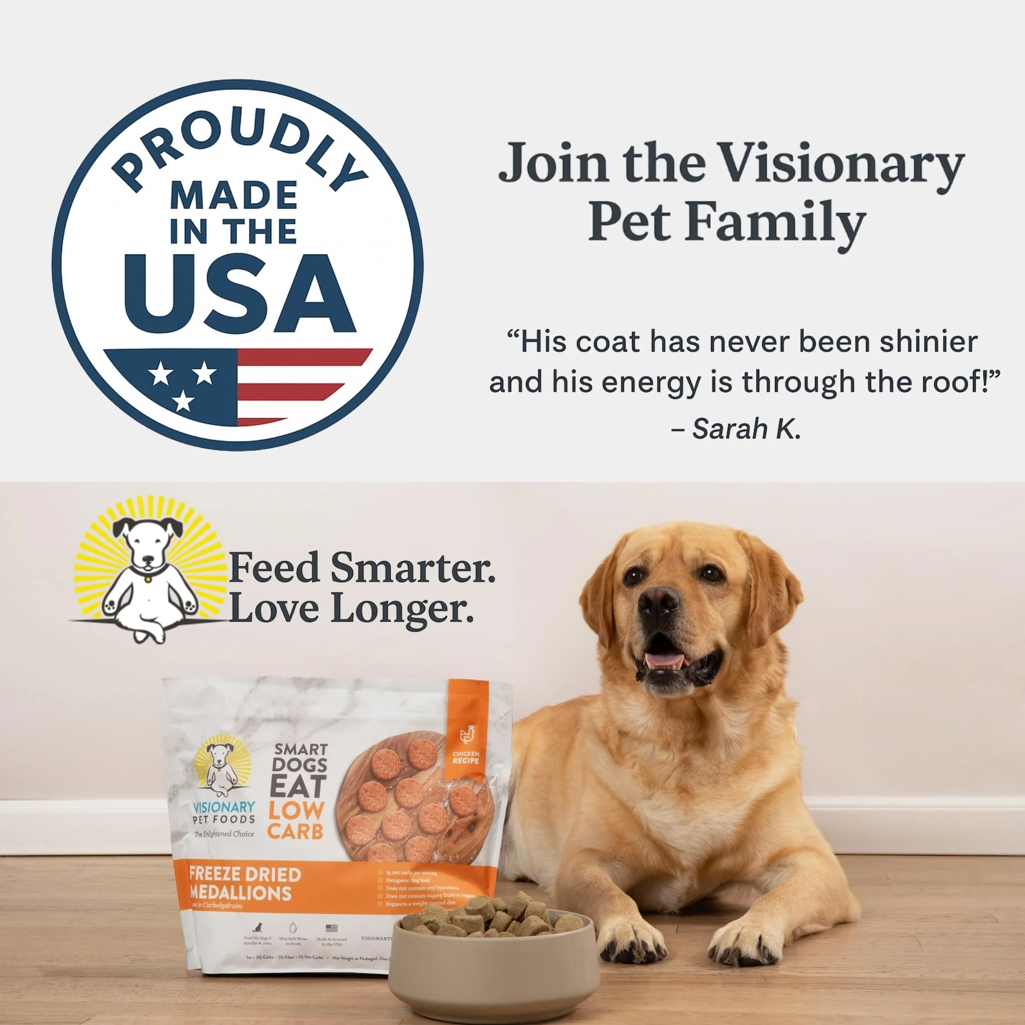 Freeze-Dried Chicken Dog Food – High-Protein, Grain-Free Keto Recipe | 25oz Bag - Image 9