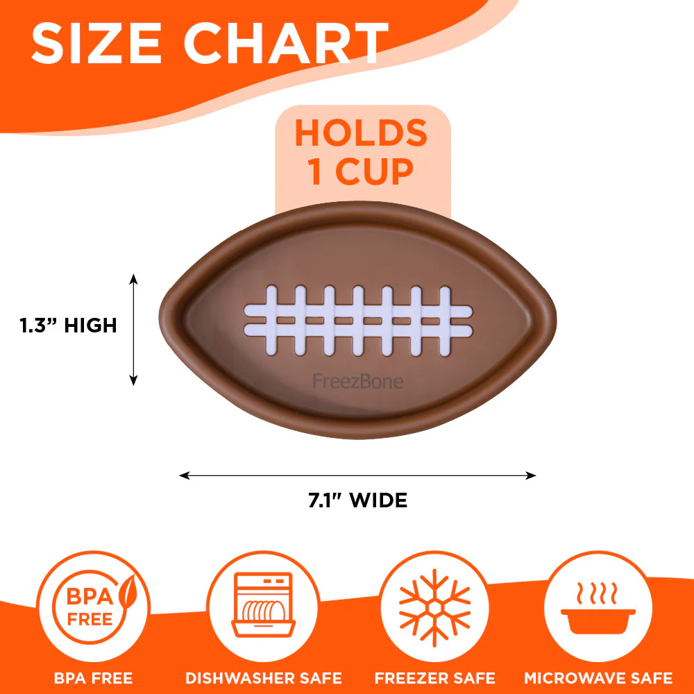 FreezFootball - Tough Enrichment Football Toy - Image 3