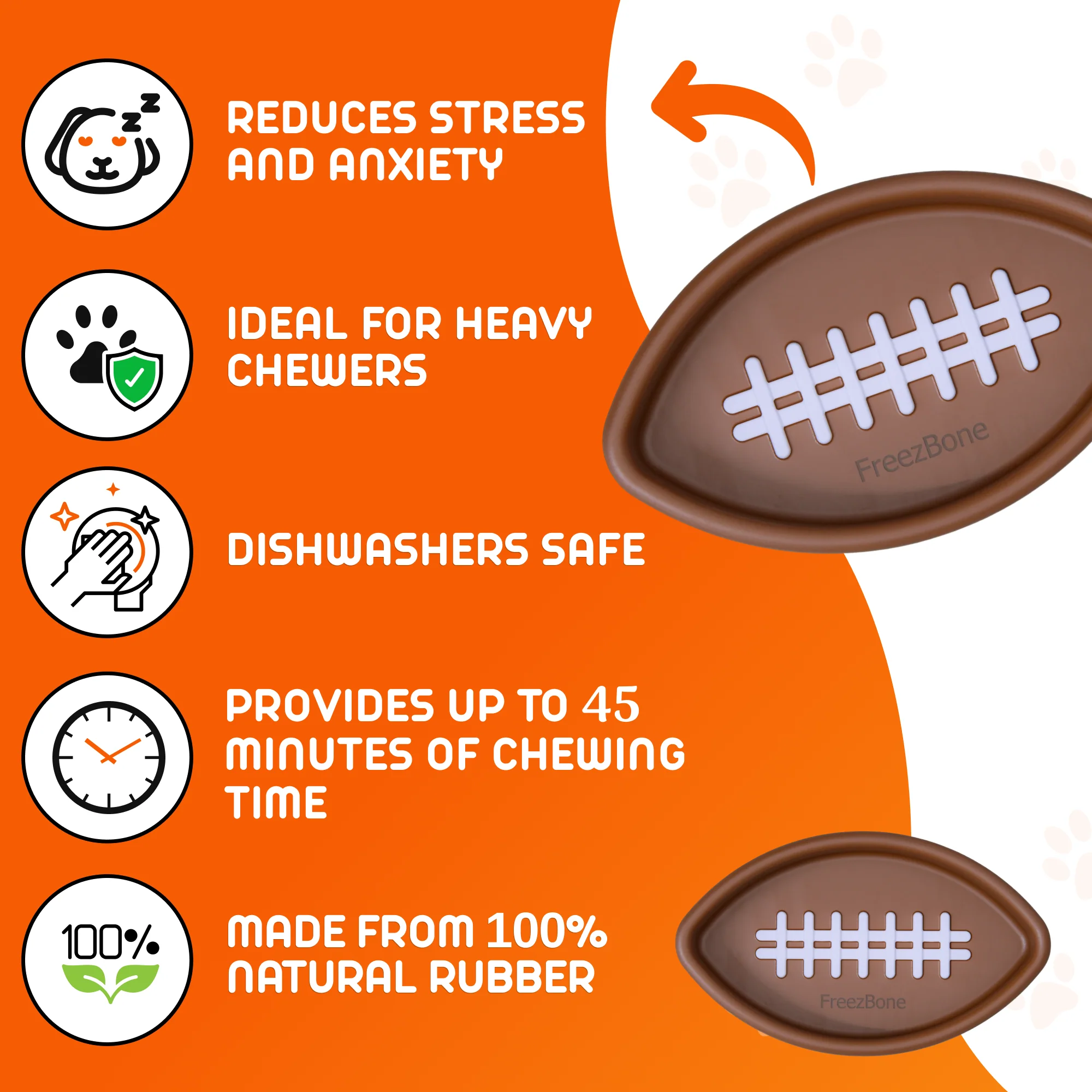 FreezFootball - Tough Enrichment Football Toy - Image 6